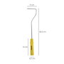 WOLFPACK LINEA PROFESIONAL Manche de rechange pour rouleaux émail 100 mm