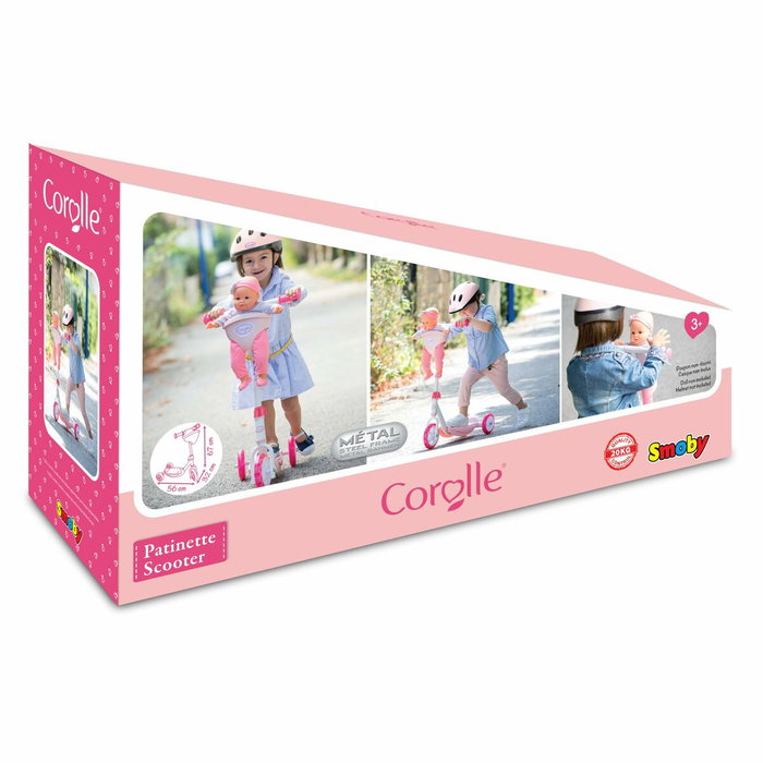 Smoby Patinette Corolle 3 roues Rose