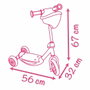 Smoby Patinette Corolle 3 roues Rose