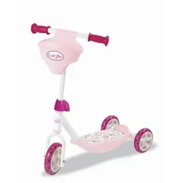 Smoby Patinette 3 Roues Corolle avec Porte-Poupon - Guidon Réglable jusqu'à 67 cm, Roues Silencieuses - Pour Enfant à Partir de 3 Ans