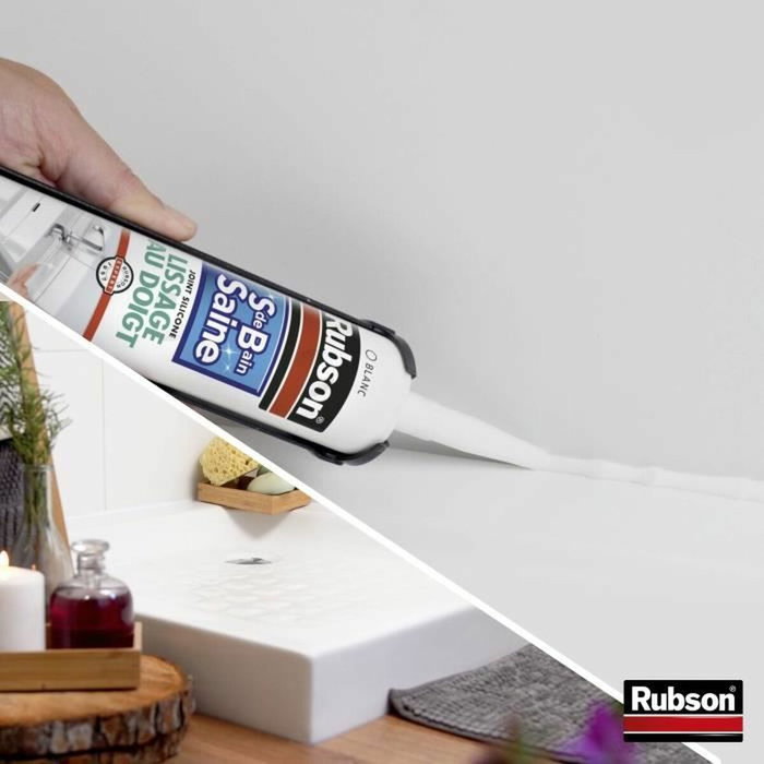 Rubson Mastic sanitaire silicone blanc 280ml