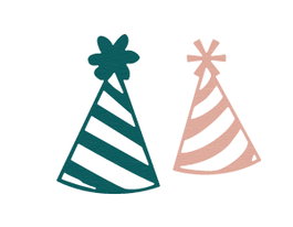 Misskuty Lot de 2 emporte-pièces fins ZAG Chapeaux de fête