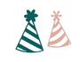 Misskuty Lot de 2 emporte-pièces fins ZAG Chapeaux de fête