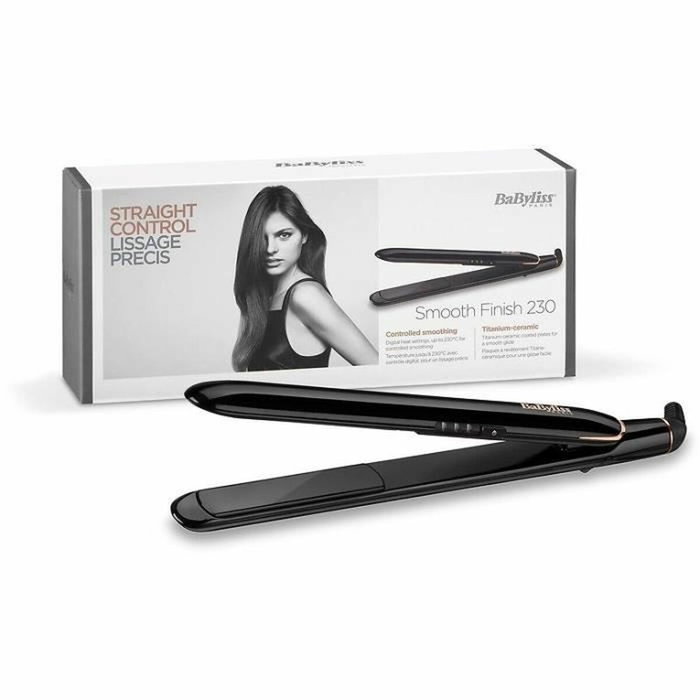 Babyliss Smooth Finish 230 Lisseur en Céramique Noir