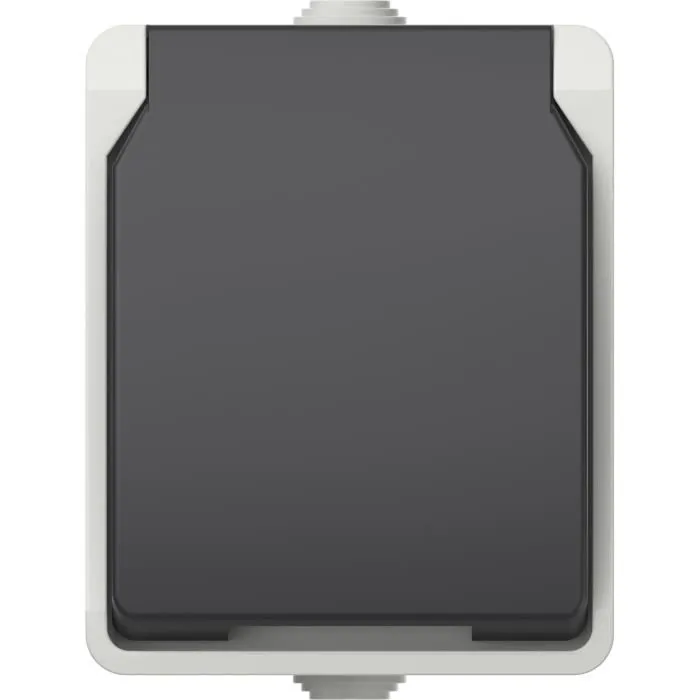 Aquatop 9673 Prise double étanche IP54 prête à poser pour installation monophasée extérieure - 2 pôles