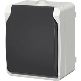 Aquatop 9673 Prise double étanche IP54 prête à poser pour installation monophasée extérieure - 2 pôles