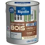 Ripolin Peinture pour bois intérieur et extérieur - Gris clair RAL 7035 satiné - Résistante aux chocs et lessivage - 2,5 litres