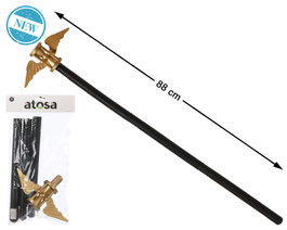 Atosa Bâton égyptien 88 cm avec ailes dorées de Horus