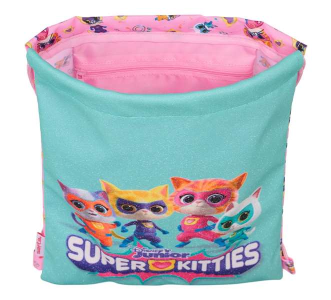 Safta Sac Plano Junior Superkitties 26 x 34 x 1 cm - Sac à dos pour enfant à partir de 3 ans (36 mois), produit en espagnol Safta Sac Plano Junior Superkitties 26 x 34 x 1 cm - Sac à dos pour enfant à partir de 3 ans (36 mois), produit en espagnol