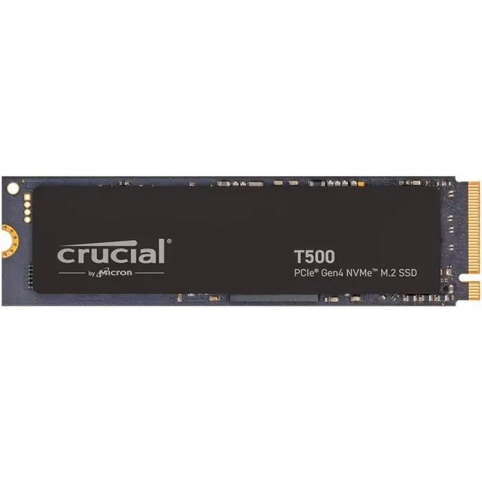 Crucial SSD Interne Gaming T500 2 To PCIe Gen4 NVMe M.2 SSD jusqu'a 7200 Mo/s CT2000T500SSD8 Crucial SSD Interne Gaming T500 2 To PCIe Gen4 NVMe M.2 SSD jusqu'a 7200 Mo/s CT2000T500SSD8