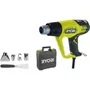 Ryobi EHG2020LCD Débrosseuse thermique 2000 W, 2 températures (50 / 650°C), écran LCD, coffret avec 1 grattoir et 4 buses