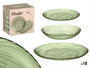 VIVALTO Vaisselle en Verre 18 Pièces Verte