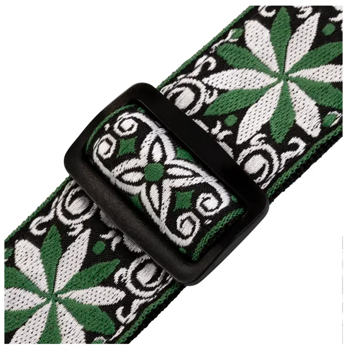 LEVYS Correa Hootenanny Series Poly Jacquard 2" Floral Vert et Blanc LEVYS Correa Hootenanny Series Poly Jacquard 2" Floral Vert et Blanc