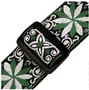 LEVYS Correa Hootenanny Series Poly Jacquard 2" Floral Vert et Blanc
