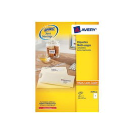 Avery Zweckform Étiquettes auto-adhésives A4 210 x 297 mm - Lot de 25 feuilles, référence 3478