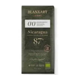 BLANXART Chocolat Noir Nicaragua 87% Sans Sucre Ajouté Ni Édulcorant 75 g Bio