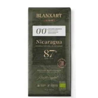 BLANXART Chocolat Noir Nicaragua 87% Sans Sucre Ajouté Ni Édulcorant 75 g Bio BLANXART Chocolat Noir Nicaragua 87% Sans Sucre Ajouté Ni Édulcorant 75 g Bio