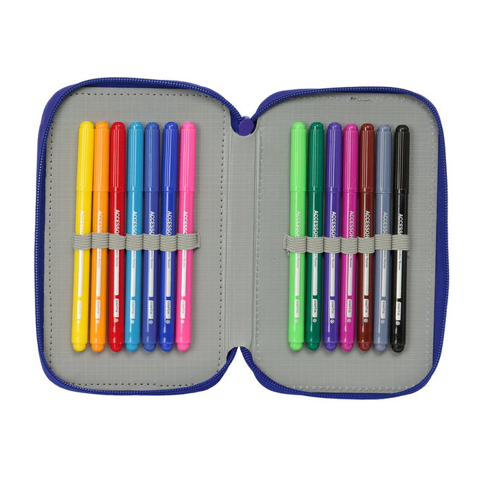 Pochette à crayons triple Atlético Madrid Bleu Blanc Rouge 12,5 x 19,5 x 5,5 cm 37 Pièces Pochette à crayons triple Atlético Madrid Bleu Blanc Rouge 12,5 x 19,5 x 5,5 cm 37 Pièces