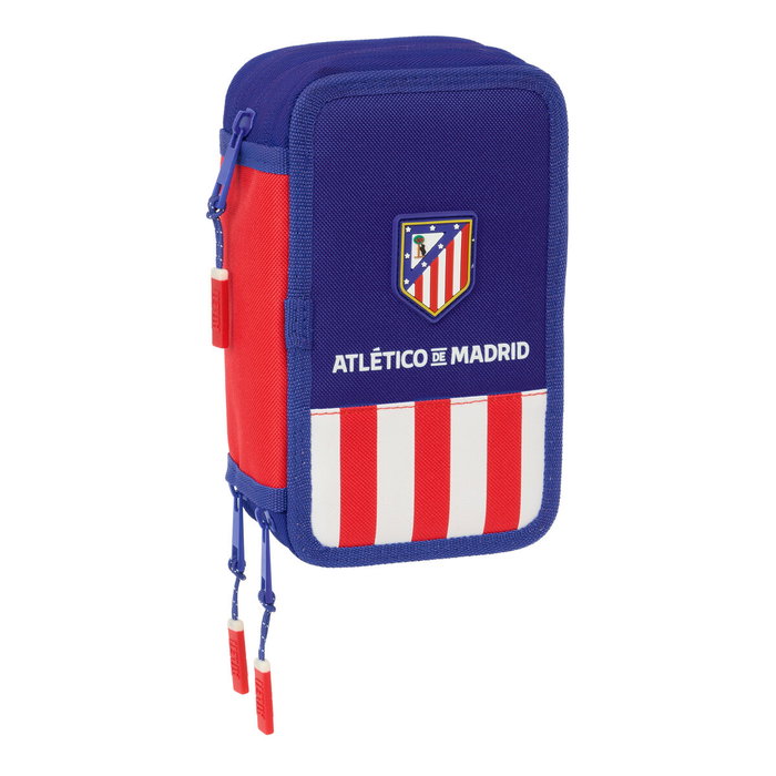 Pochette à crayons triple Atlético Madrid Bleu Blanc Rouge 12,5 x 19,5 x 5,5 cm 37 Pièces Pochette à crayons triple Atlético Madrid Bleu Blanc Rouge 12,5 x 19,5 x 5,5 cm 37 Pièces