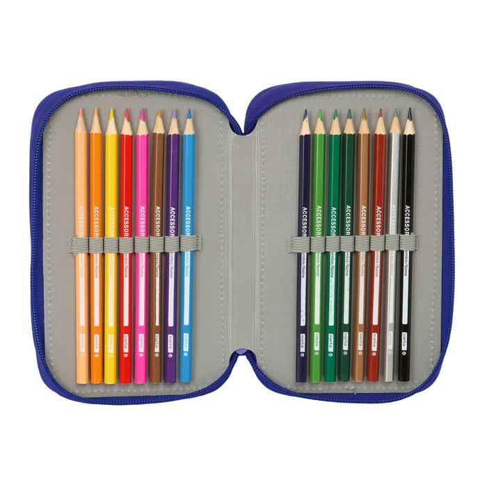 Pochette à crayons triple Atlético Madrid Bleu Blanc Rouge 12,5 x 19,5 x 5,5 cm 37 Pièces Pochette à crayons triple Atlético Madrid Bleu Blanc Rouge 12,5 x 19,5 x 5,5 cm 37 Pièces