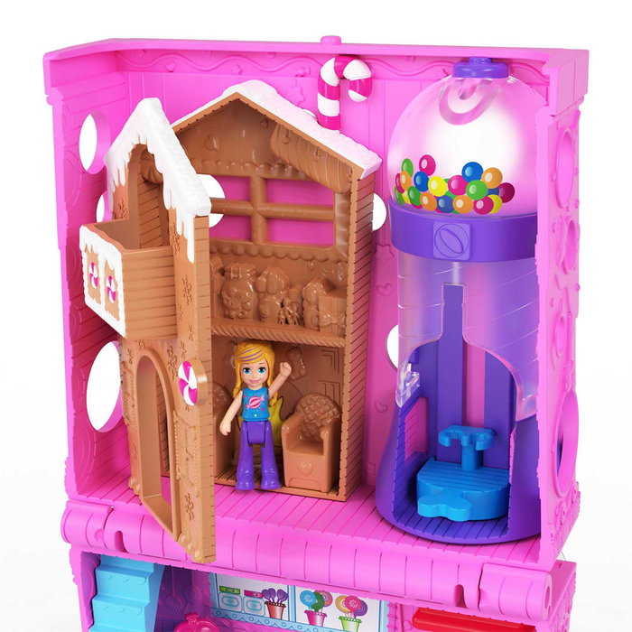 Mattel Polly Pocket Boutique de Bonbons - Jeu Pollyville avec 2 Poupées, Machine à Pop-corn et 3 Étages - HNB03 - Jouet pour Enfants à partir de 4 Ans Mattel Polly Pocket Boutique de Bonbons - Jeu Pollyville avec 2 Poupées, Machine à Pop-corn et 3 Étages - HNB03 - Jouet pour Enfants à partir de 4 Ans