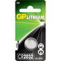 GP Pile Bouton Lithium CR2032 - 1 pièce - Haute puissance pour calculatrices, jouets, systèmes d'entrée sans clé