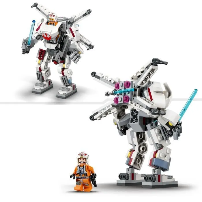 LEGO 75390 Le robot X-Wing de Luke Skywalker, Jouet de construction Star Wars pour Enfants
