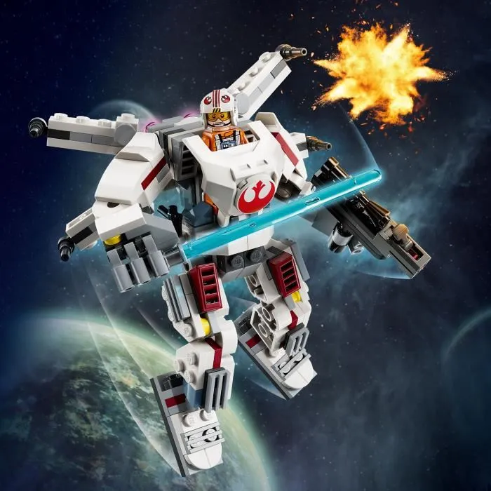 LEGO 75390 Le robot X-Wing de Luke Skywalker, Jouet de construction Star Wars pour Enfants