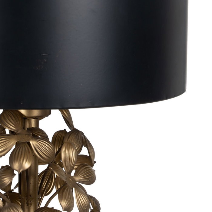 BigBuy Home Lampadaire Noir Doré 30 x 30 x 168 cm