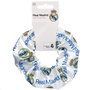 THE CARAT SHOP Élastique à cheveux Real Madrid en polyester avec logo, design bleu et jaune, élastique caoutchouc, licence officielle