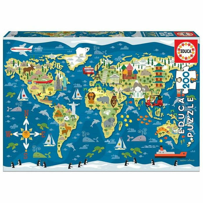Puzzle Enfant Educa Mapamundi (200 pcs) Puzzle Enfant Educa Mapamundi (200 pcs)
