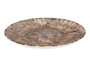 Vessia Assiette Plate Porcelaine Marron Motif Explosion 26,5 cm (Set de 24)