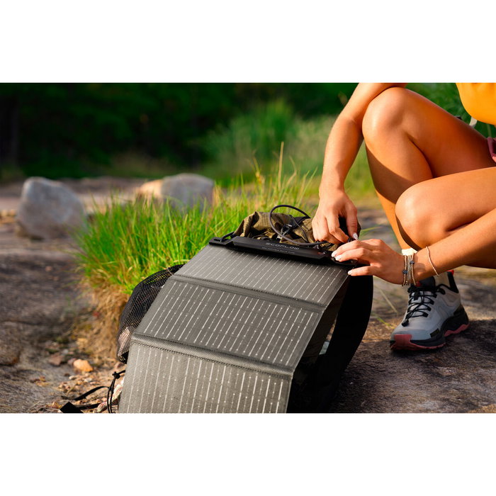 Panneau solaire photovoltaïque Ecoflow EFSOLAR28W-P-S-TY-4-EU 27 W Pliable Panneau solaire photovoltaïque Ecoflow EFSOLAR28W-P-S-TY-4-EU 27 W Pliable