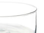 Giftdecor Tarrina en verre cylindre transparent 25 cm x 10 cm (Set de 4)