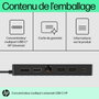 HP Concentrateur multiport universel USB-C avec 7 ports, HDMI 2.0, DisplayPort et câble passthrough pour PC et écrans 4K