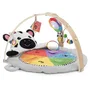 Baby Einstein Tapis d'éveil avec arche de jeu en bois Zen le Zèbre, 10+ jouets multisensoriels, miroir, STEAM, musique, coussin soutien ventre, cadeau bébé 0 mois et plus