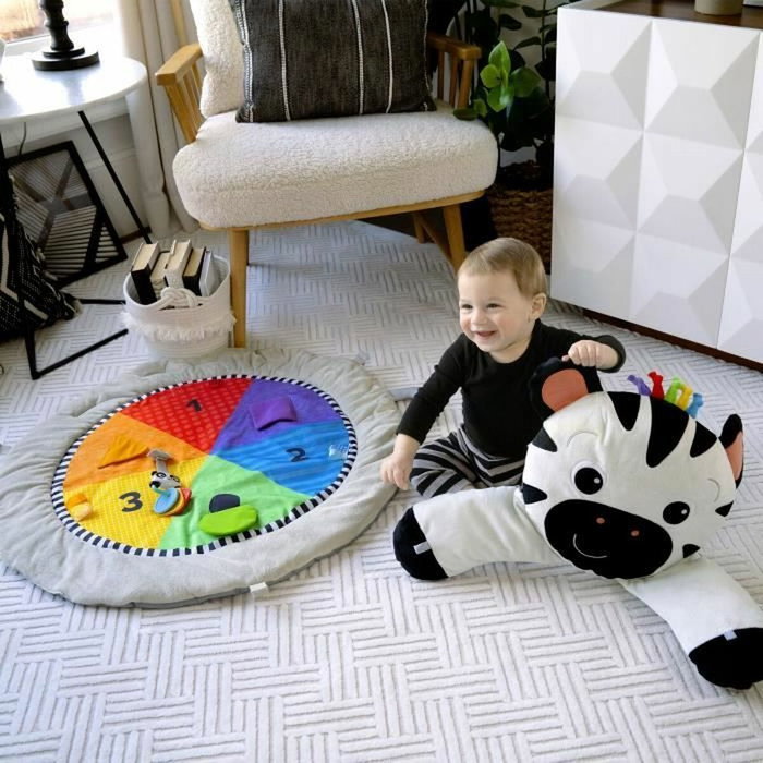Baby Einstein Tapis d'éveil Zen the Zebra avec arche en bois