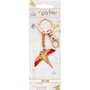 THE CARAT SHOP - Porte-clés Fawkes Harry Potter en alliage de zinc plaqué or rose avec détails colorés - Environ 4 cm