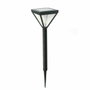 Galix Lanterne solaire inox verre perlé noir 25 lumens blanc chaud
