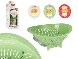 KINVARA Lot de 12 Égouttoirs Automatiques (3 Modèles) Gris/Rouge, Vert et Beige