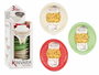 Kinvara Égouttoir automatique 29.5x13.5x33 cm Plastique PP Gris Rouge Vert Beige Surtis (Set de 12)