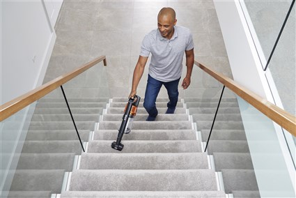 Shark IZ300EU Aspirateur balai sans fil avec technologie DuoClean et PowerFins, 25.2V Lithium, jusqu'à 60 min d'autonomie, anti-enchevêtrement cheveux