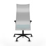 Piqueras y Crespo Chaise de Bureau Albacete XL Turquoise et Blanc