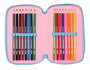 Safta Plumier triple 37 pièces Stitch "Bright" 12,5 x 19,5 x 5,5 cm - À partir de 36 mois