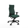 Piqueras Y Crespo Fauteuil Albacete Vert Bouteille avec Mécanisme Synchro et Accoudoirs 1D