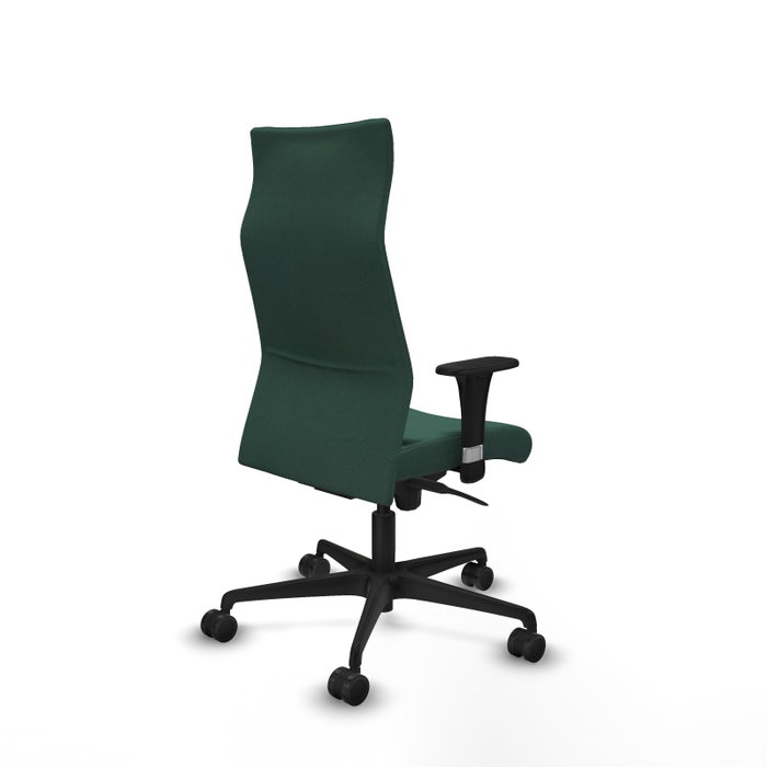Piqueras Y Crespo Fauteuil Albacete Vert Bouteille avec Mécanisme Synchro et Accoudoirs 1D