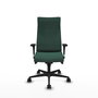 Piqueras Y Crespo Fauteuil Albacete Vert Bouteille avec Mécanisme Synchro et Accoudoirs 1D