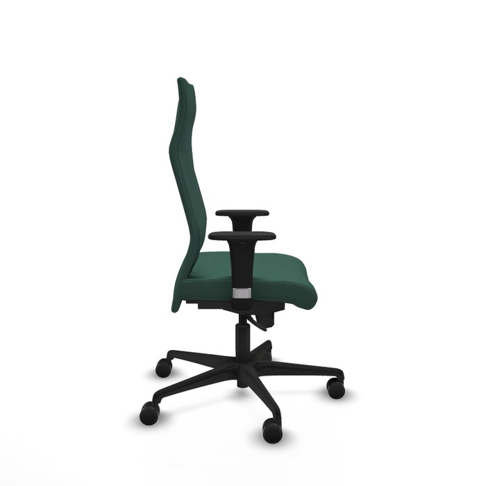 Piqueras Y Crespo Fauteuil Albacete Vert Bouteille avec Mécanisme Synchro et Accoudoirs 1D