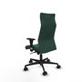 Piqueras Y Crespo Fauteuil Albacete Vert Bouteille avec Mécanisme Synchro et Accoudoirs 1D