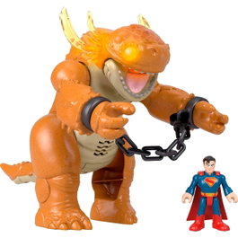 Imaginext - DC Super Friends Superman vs Kaiju, Figurine de Combat avec Lumière et Son, Action et Chaînes, Licence DC Comics (Réf. Jdl07, Mattel)